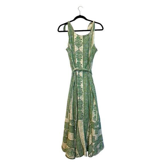 Roller Rabbit Berrino Printed Sedona Midi Dress Green - Picture 6 of 6